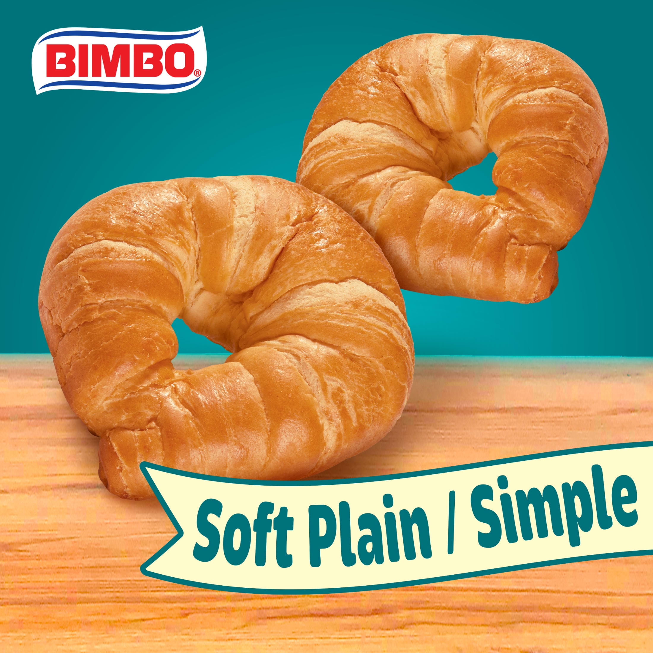 Bimbo Cuernitos Plain Croissants, 8 packs, Croissants, 14.08 oz Multipack