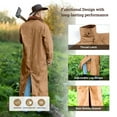 thumbnail image 3 of RESISTANCE Men's Western Cowboy Canvas Duster Coat - Long Old-Style Range Wear Jacket, 3 of 5