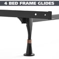 thumbnail image 6 of King's Brand Furniture - Plastic Bed Frame Glide Legs to Replace Wheels, Set of 4 Glides, 6 of 8