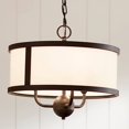 thumbnail image 5 of 3 Light Convertible Chandelier In Homestead Style-13.25 Inches Tall And 15.5 Inches Wide-Textured Black Finish    -Traditional Installation Kichler, 5 of 8