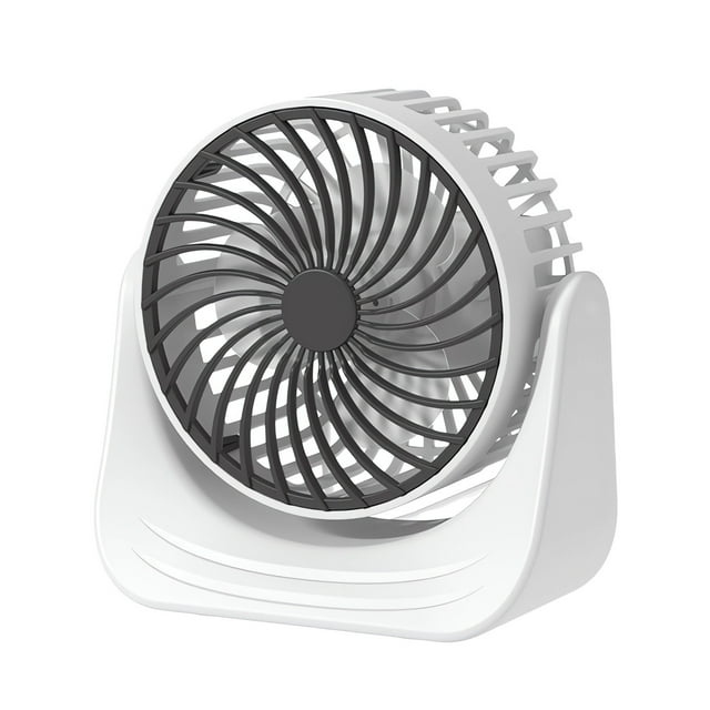 Desktop Circulation Fan Usb Charging High Wind Three Wind Levels Silent Mini Small Fan For Home Dormitory Powerful Rechargeable Long Battery Life Adjustable Tilt
