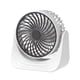thumbnail image 2 of Mini ventilador de escritorio pequeño con carga USB, viento fuerte, tres velocidades, silencioso, para dormitorio y hogar., 2 of 7