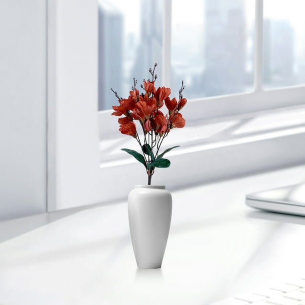 Hogar y cocina, Decoración del hogar, Otra decoración, Flor de magnolia artificial, tallos de flores falsas de imitación, decoración del hogar Reals Touch, centro de mesa para sala de estar, magnolia