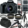 thumbnail image 1 of Canon EOS 4000D DSLR Camera with 18-55mm III Lens & Essential Accessory Bundle – Includes: SanDisk Ultra 32GB SDHC Memory Card + Wide Angle Lens Attachment + Telephoto Lens Attachment + MORE, 1 of 1