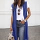 thumbnail image 1 of Cárdigan de moda para mujer, abrigo liso, informal, sin mangas, blusa larga tipo cárdigan, abrigo para mujer, 1 of 6