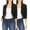 Black-Black, variant on Women's 2 Pack Casual 3/4 Sleeve Bolero Open Front Cardigan Jacket Work Office Blazer