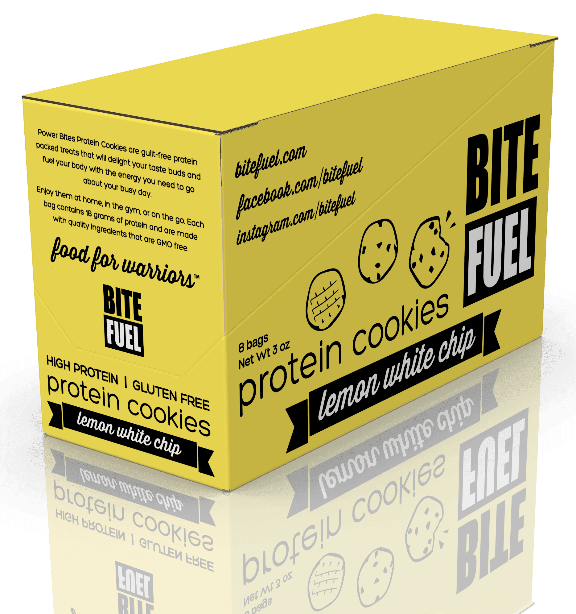 Lemon White Chip Protein Cookies