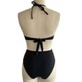 thumbnail image 4 of PFRNLF Womens Bikini Sets Sexy Two Piece Halter Swimsuits String Cutout Bathing Suit Swim Suits, 4 of 9