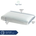 thumbnail image 6 of Perfect Cloud Dual Option Cooling Memory Foam Pillow Breathable Gel Pods 5.5” Medium-Loft, Standard, 6 of 15
