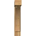 thumbnail image 2 of Ekena Millwork 8"W x 32"D x 44"H Thorton Block Rough Sawn Bracket w/ Offset Brace, Western Red Cedar, 2 of 25
