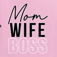 thumbnail image 5 of Wild Bobby, Mom Wife Boss Mother's Day Womens Graphic Tee, Light Pink, 3X-Large, 5 of 6