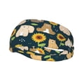 thumbnail image 2 of Uemuo Bear Sunflower Printed Sports Headbands for Men Women,Moisture Wicking Workout Headband, Sweatband Headbands,Non-slip Workout Gym Yoga Headband, 2 of 9