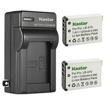 Kastar 2-Pack LB-070 Battery and AC Wall Charger Replacement for Kodak LB-070 LB070 Battery, Kodak Pixpro AZ651, Kodak Pixpro AZ651 Astro Zoom, Kodak Pixpro AZ652, Kodak Pixpro AZ652 Astro Zoom