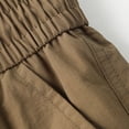 thumbnail image 7 of UAMVSH Mens Cargo Shorts Drawstring Elastic Waist Work Shorts Casual Knee Length Shorts with Multi Pockets for Outdoor, 7 of 7
