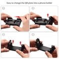 thumbnail image 3 of Anoder AD-06 Universal Phone Tripod Mount Phone Holder & Quick Release Plate 2-in-1 with Cold Shoe Mount 1/4 Inch Screw Hole Bubble Level for Smartphones Vlog Live Streaming Video Conference Online, 3 of 6