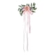 thumbnail image 2 of Decoración para El Respaldo de La Silla Del Pasillo de La Boda, Flores Simuladas para La Iglesia, Flores Artificiales con Cinta., 2 of 6