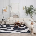 thumbnail image 2 of 5' X 8' Black and White Zebra Print Area Rug, 2 of 6