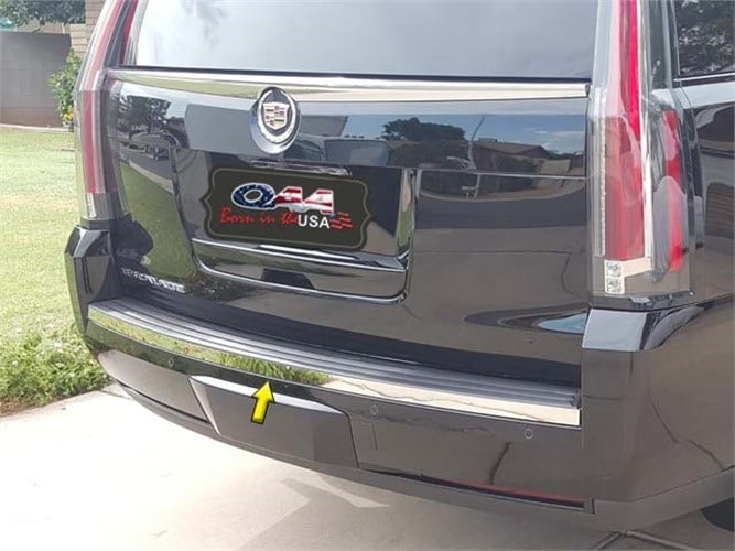 SUV Stainless Steel Rear Bumper Trim Accent for 15-18 CADILLAC ESCALADE-4DR