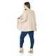 thumbnail image 3 of Blazer manga 3/4 Roman Fashion /Tallas Extras, 12255 (Beige) multicolor 42, 3 of 5