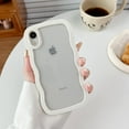 thumbnail image 5 of for iPhone 14 Pro Case, Curly Wave Frame Cute Phone Case Clear Wavy Aesthetic Phone Case for Women Girls Slim Soft TPU Shockproof Protective Bumper Case, Pink, 5 of 8