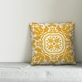 thumbnail image 2 of Creative Products Yellow Watercolor Damask Tile 16x16 Spun Poly Pillow, 2 of 2