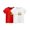 Red/White, variant on 2-Piece Girls Cute T-Shirt Kids Summer Short Sleeve Tops Car Casual Cotton Trendy Crew Neck Graphic Tees Loose Blouses, Green/White, 6 Years