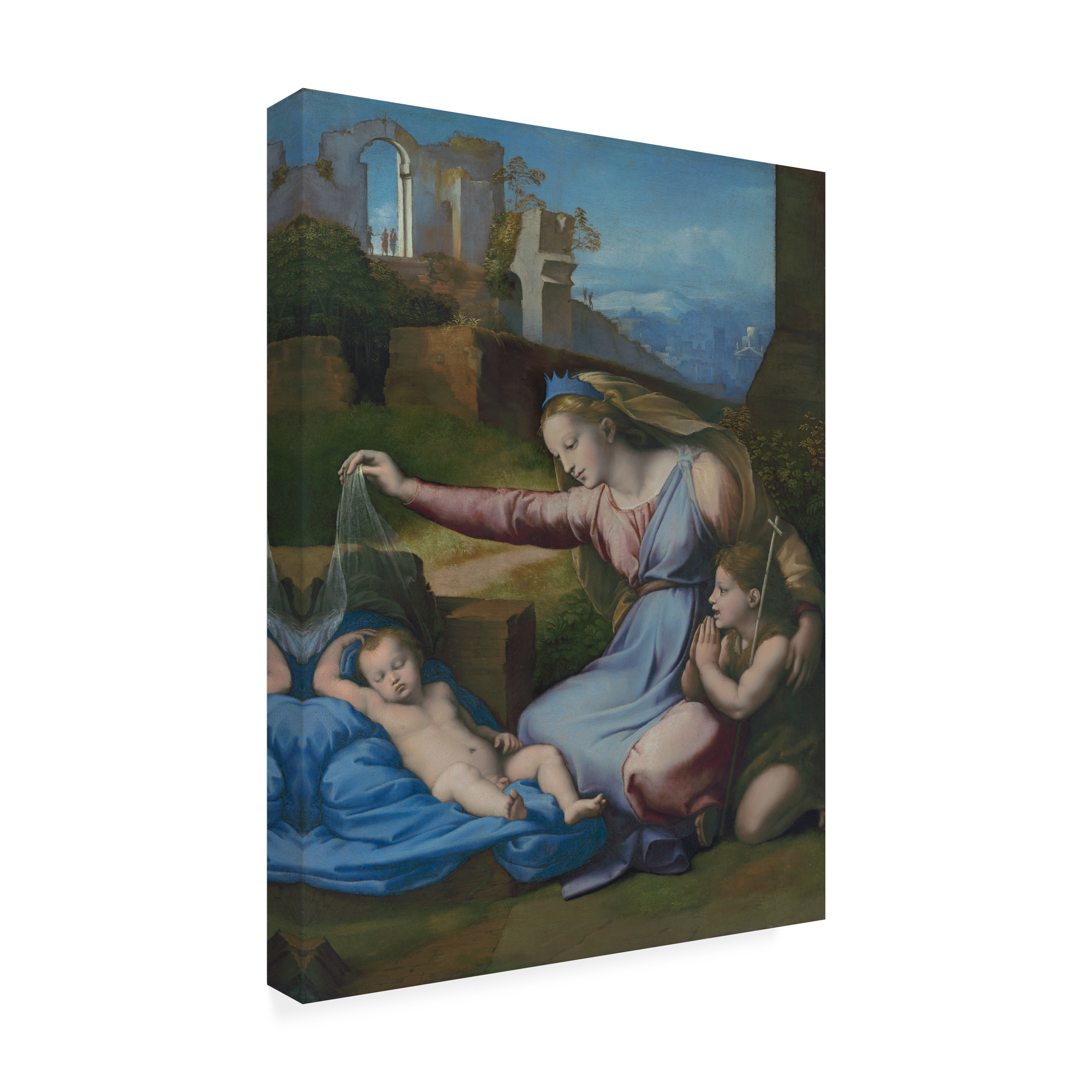 Raphael 'Madonna With The Blue Diadem' Canvas Art