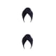thumbnail image 3 of Qarigey Turbante nudo estilo étnico Hijab sombrero cubierta elegante banda ancha estiramiento cabeza envoltura moda sombreros mujeres pérdida Negro 2Conjunto, 3 of 6