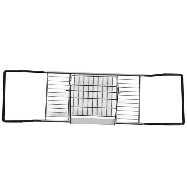 Bathroom Caddy Tray Rack,Metal Bathtub Rack Retractable Metal Bathtub Rack Extendable Shower Tub Tray Sturdy Construction