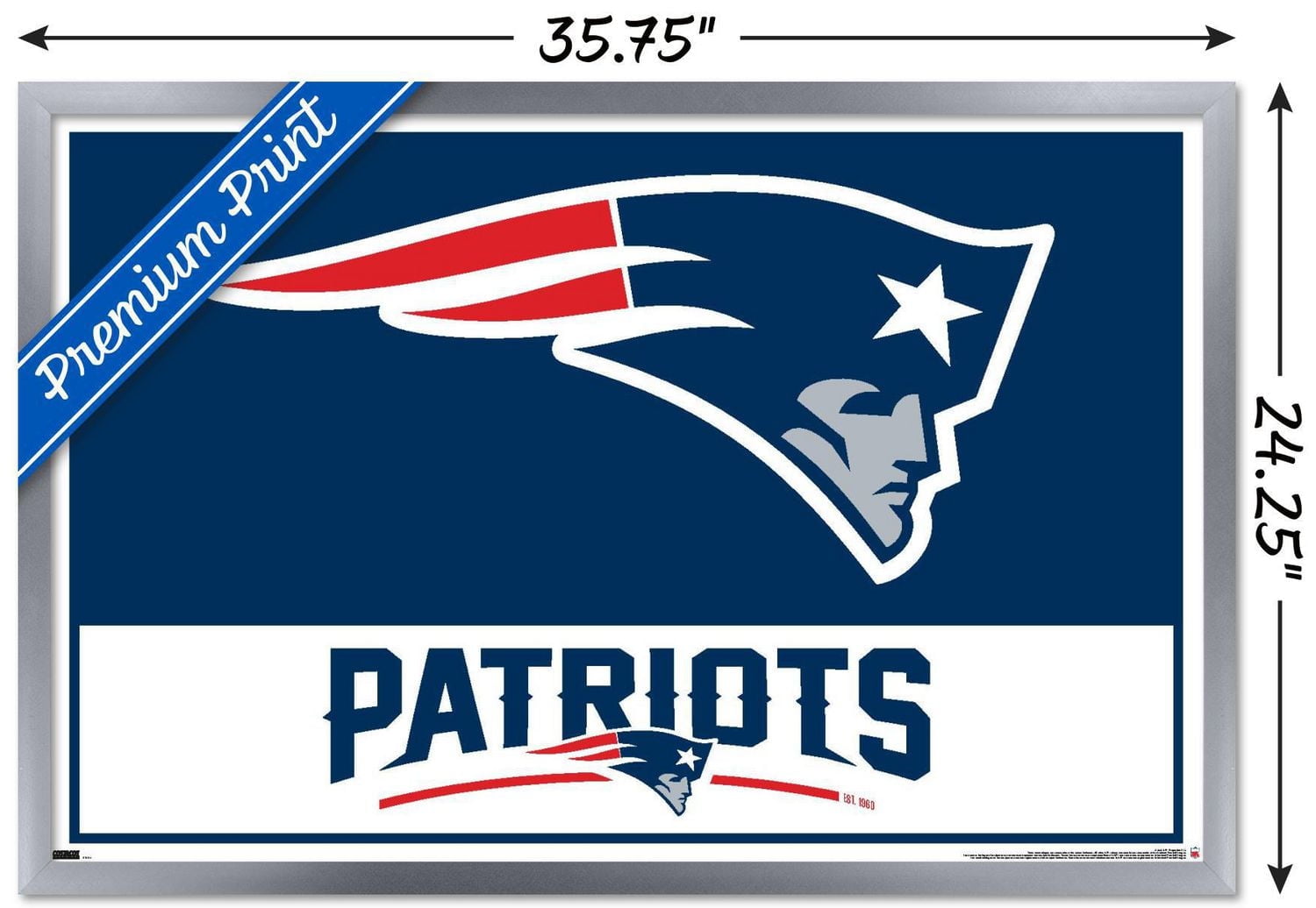 NFL New England Patriots - Logo 21 Wall Poster