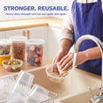 thumbnail image 4 of GUSTO Plastic Deli Containers with Lids 48 Set, 8oz 16oz 32oz Food Storage Containers, Leakproof, BPA Free, Microwave Freezer Dishwasher Safe for Soup, Meal Prep Containers, 4 of 8
