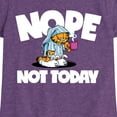 thumbnail image 3 of Garfield - Nope Not Today - Toddler & Youth Girls Short Sleeve Graphic T-Shirt, 3 of 5