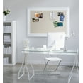 thumbnail image 4 of Kate and Laurel Whitley Modern Linen Fabric Pinboard, 29.5" x 45.5", White, Contemporary Bulletin Board for Wall, 4 of 5