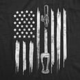 thumbnail image 2 of Mens Craft Beer American Flag T Shirt Cool Beer Lover Bar 4th Of July USA Graphic Tee Graphic Tees, 2 of 9