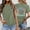Light Green, variant on Graphic Tees for Women Graphic Print Short Sleeve T Shirt with Everyday Wear Comfort Casual Crew Neck Top for Women’s Wardrobe Green 3XL