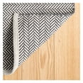 thumbnail image 2 of Dash & Albert Herringbone Handwoven Indoor/Outdoor Rug, 2' 6" x 18', Shale/White, 2 of 6