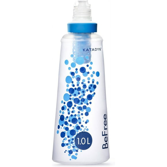 Katadyn Befree Filtro De Agua De 1,0 L, Flujo Rápido, Membrana Ez Clean De 0,1 Micras Para Deportes De Resistencia, Acampada Y Mochilero, Talla Única 8018006