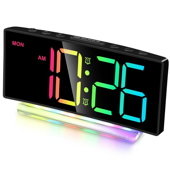 Despertador Cadmos Extra Loud para personas que duermen mucho con 7 colores