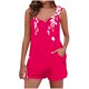 thumbnail image 1 of Camisola Tops para las Mujeres Cuello en V sin Mangas con Pantalones de Bolsillo, Pantalones de Mujer Casual para Primavera Verano, 1 of 5