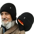 thumbnail image 2 of Winter Warm Men Beanie Hat Knit Work Hat With Ear Flaps Outdoor Sport Ski Cap, 2 of 7
