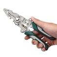 thumbnail image 4 of Hyasfey 16 in 1 Foldable Wire Stripper Multifunctional Wire Crimping Stripping Cutting Tool Portable Stainless Steel Wire Stripper for Electricians DIY Enthusiasts, 4 of 7