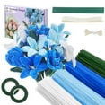 thumbnail image 1 of Kit de limpiapipas para manualidades Suzurana, 400 unidades con accesorios, color azul, 1 of 8