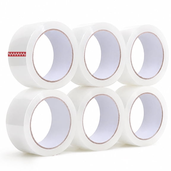Behome 6 Rolls Clear Packing Tape, Heavy Duty Shipping Tape & Moving Tape, Packaging Tape for Boxes, Packing and Moving Supplies, 1.88" x 46 yd