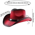 thumbnail image 3 of SRZYMJ Cowboy Hat,Cowgirl hat,Brown Cowboy Hats for Women/Mens Straw Wide with Shapeable Brim Western Cowboy Hat for Womens, 3 of 8