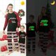 thumbnail image 3 of Pijama familiar a juego de Navidad, luminoso, brillante, con My Tube Red Plaids, conjunto de pijamas, 3 of 4