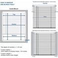 thumbnail image 6 of No Tools No Drill 1" Vinyl Mini Blinds, Cordless Blinds for Windows, Light Filtering Horizontal Window Blinds & Shades, 32" W x 36" H, White, 6 of 6