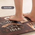thumbnail image 4 of Anti Fatigue Comfort Kitchen Standing Desk Mat Decorative Ergonomic Floor Pad Kitchen Rug Waterproof Stain Resistance Non Slip Kitchen Set, 17.3''x27.6''+17.3''x47.2'', Cafe Design, 4 of 6