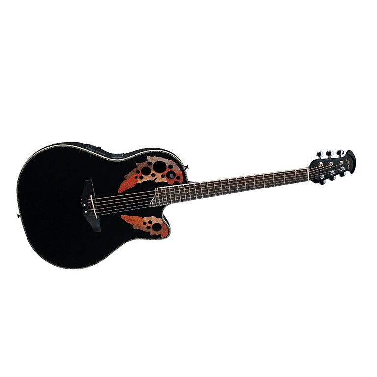 Ovation Celebrity Deluxe SS CC48 Acoustic-Electric Guitar Black