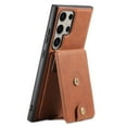 thumbnail image 2 of Case for Samsung Galaxy S23 Ultra, PU Leather Wallet Case with Card Slots, Flip Kickstand, MagSafe Charging Protective 2-in-1 Detachable Magnetic Phone Cover for Samsung Galaxy S23 Ultra, Brown, 2 of 8