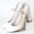 thumbnail image 5 of J. Adams Skippy Mary Jane Shoes Women Oxford Pumps - Cute Low Kitten High Heels For Women, 5 of 7
